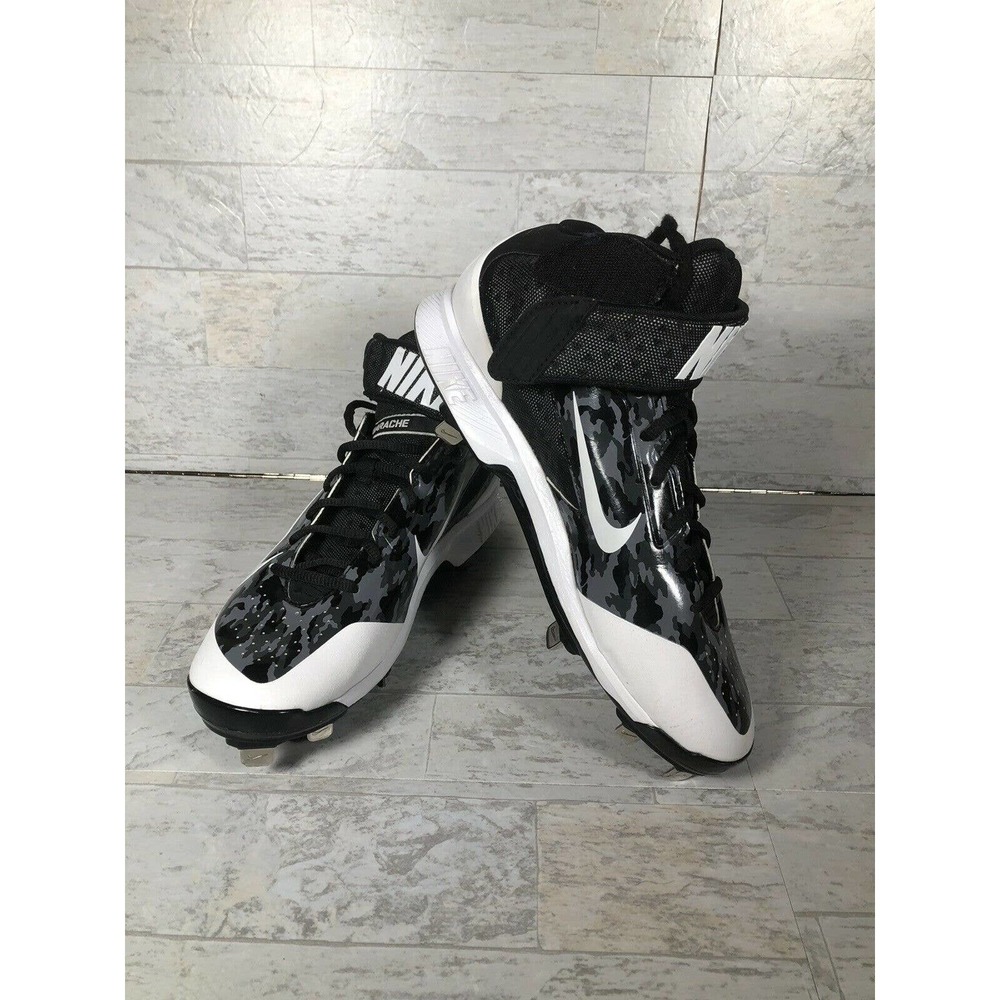 Mens Nike Huarache Baseball Cleats Black CamoSize9
